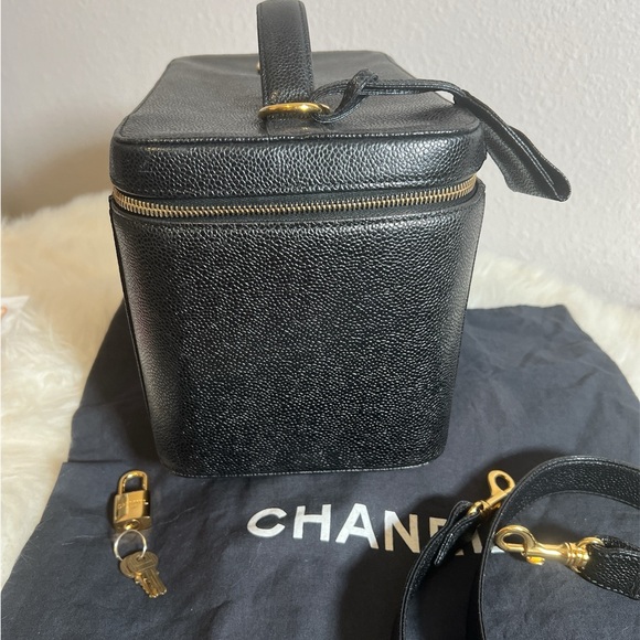 Chanel Large Vanity with Authentic Strap, COA - Picture 8 of 15